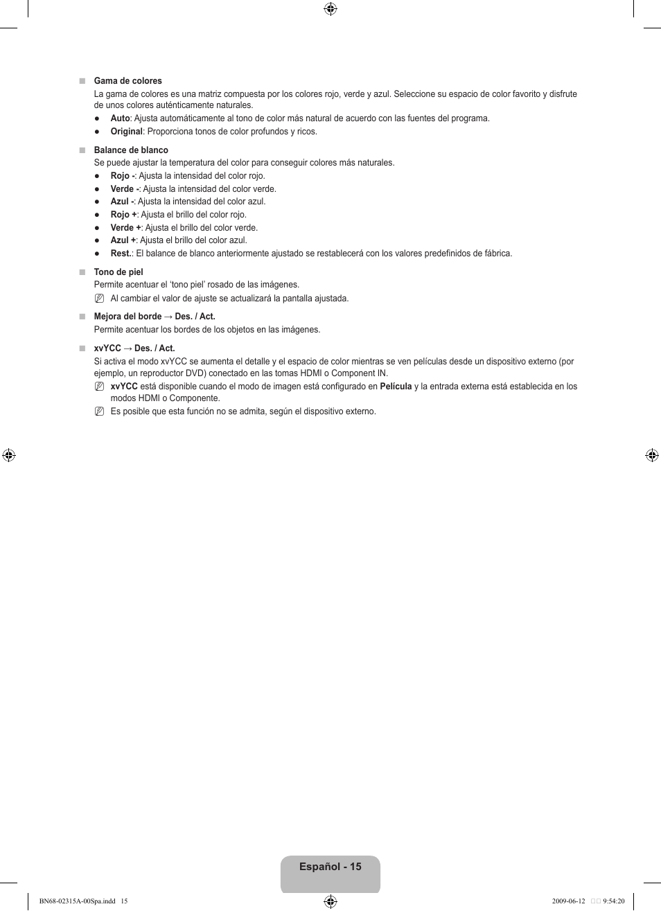 Samsung LE32B553M3W User Manual | Page 247 / 422