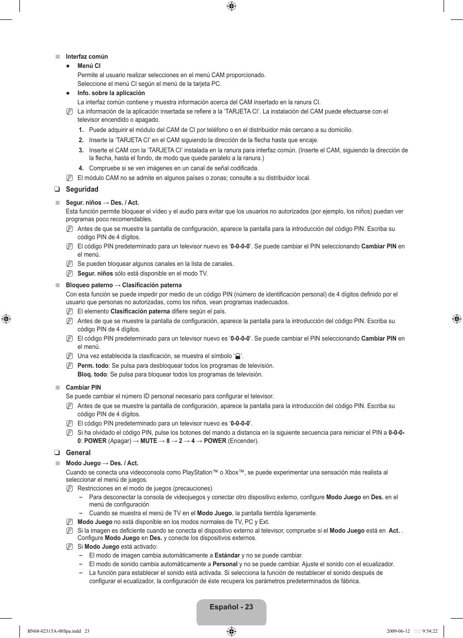 Samsung LE32B553M3W User Manual | Page 255 / 422