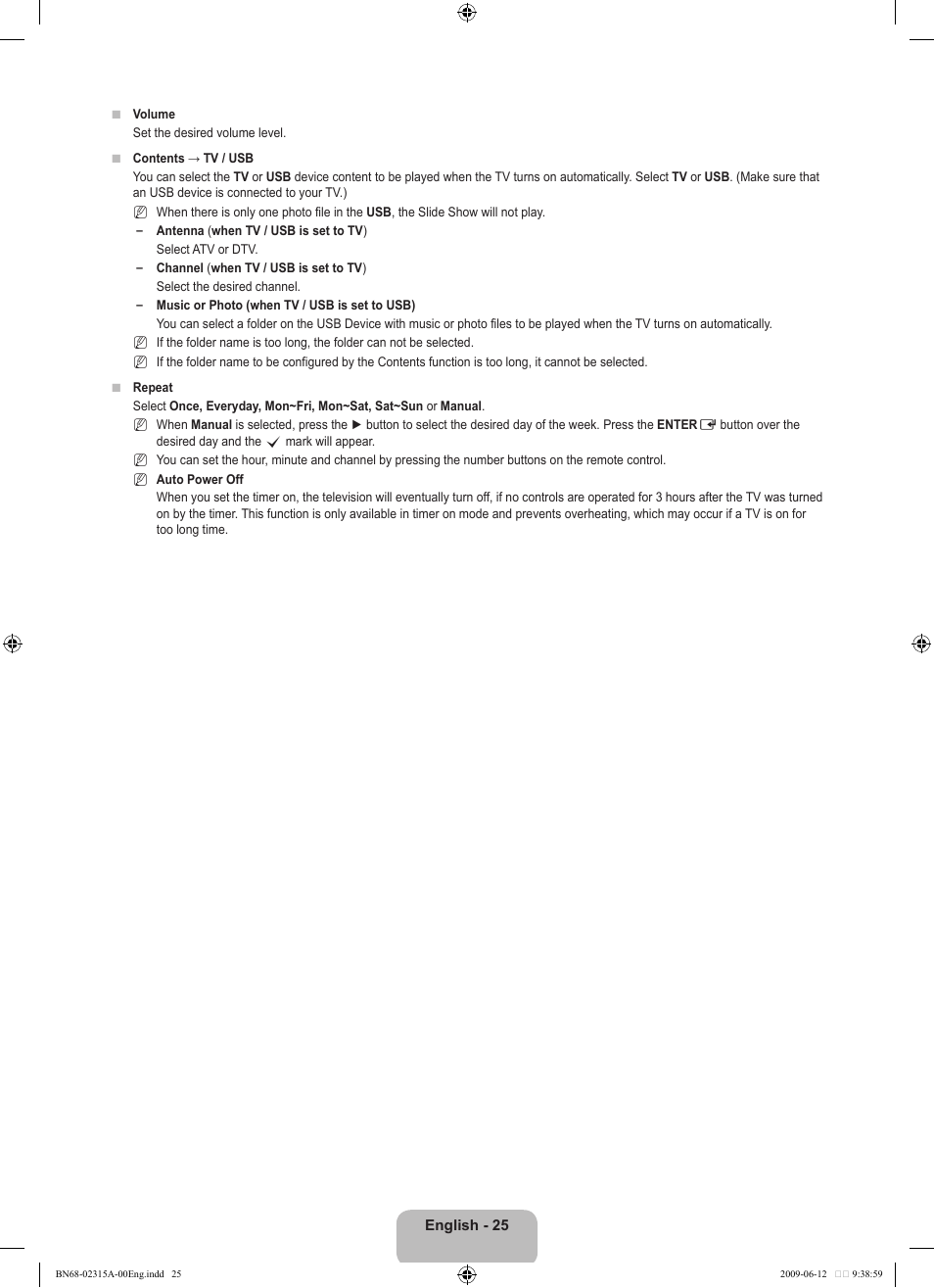 Samsung LE32B553M3W User Manual | Page 27 / 422