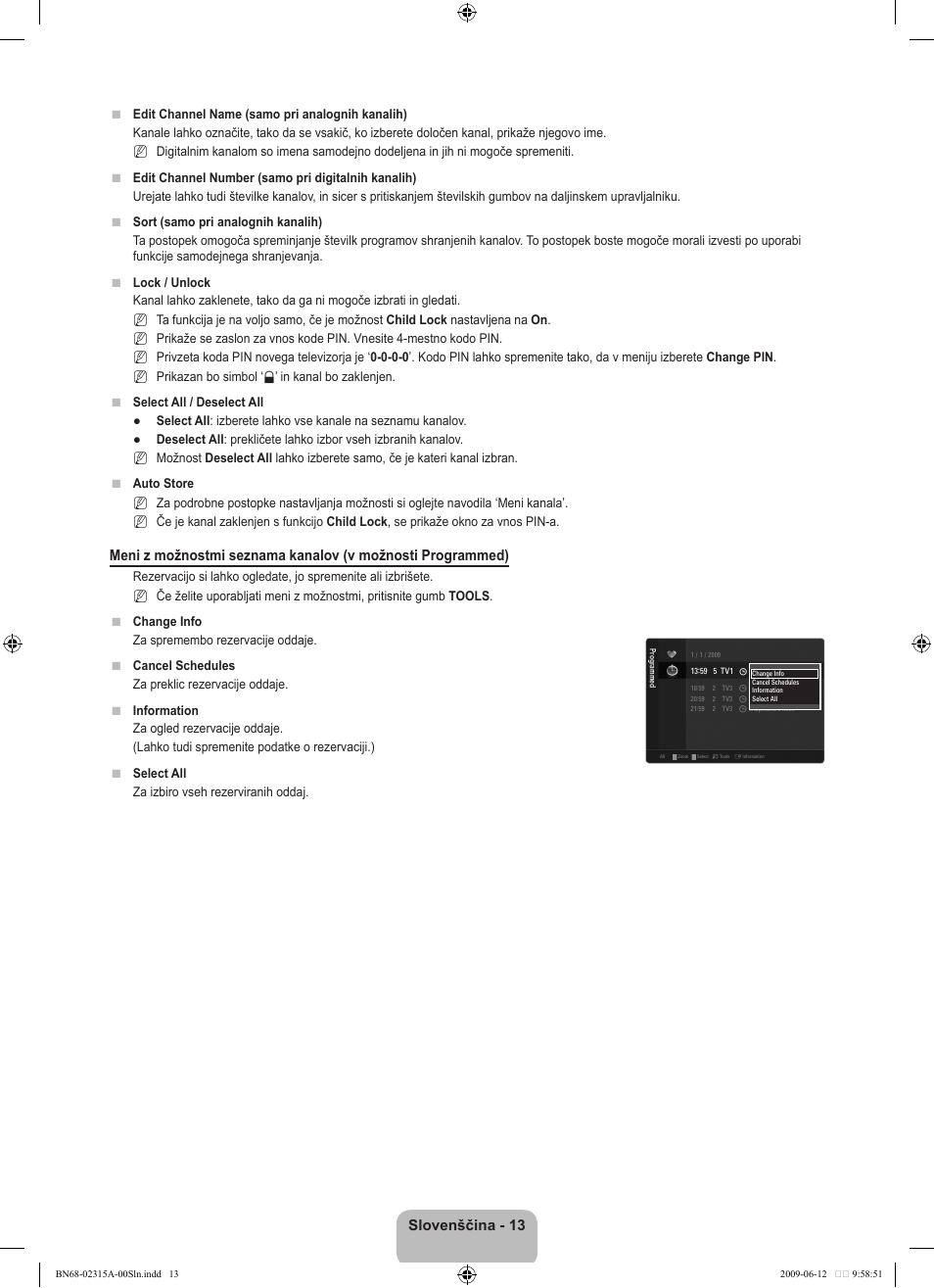 Slovenščina | Samsung LE32B553M3W User Manual | Page 337 / 422