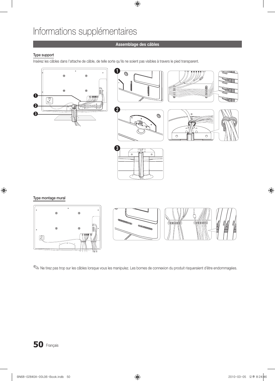 Informations supplémentaires | Samsung UE40C6600UW User Manual | Page 110 / 362