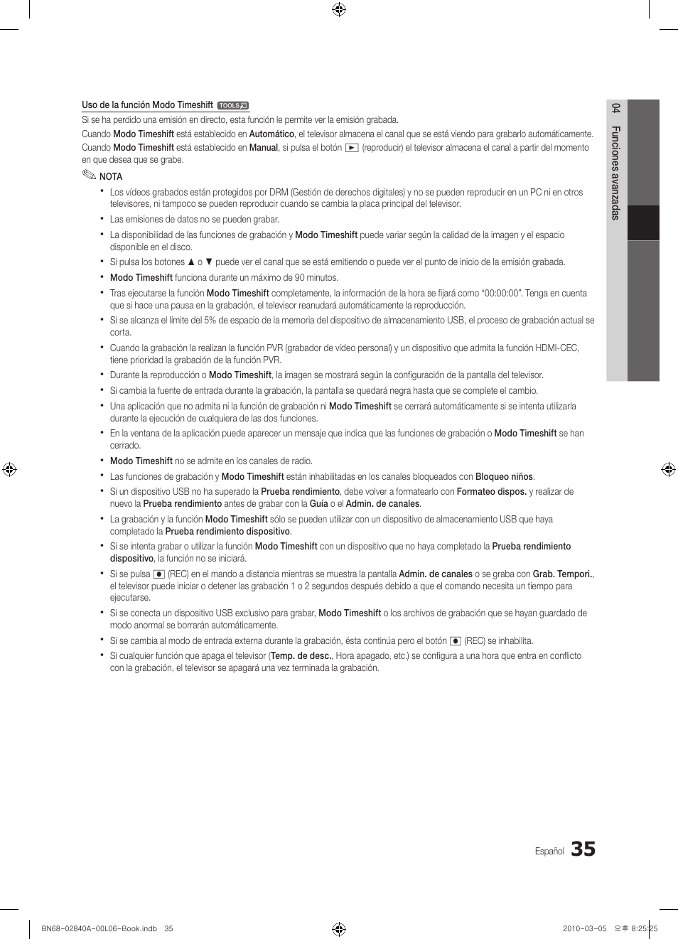 Samsung UE40C6600UW User Manual | Page 155 / 362