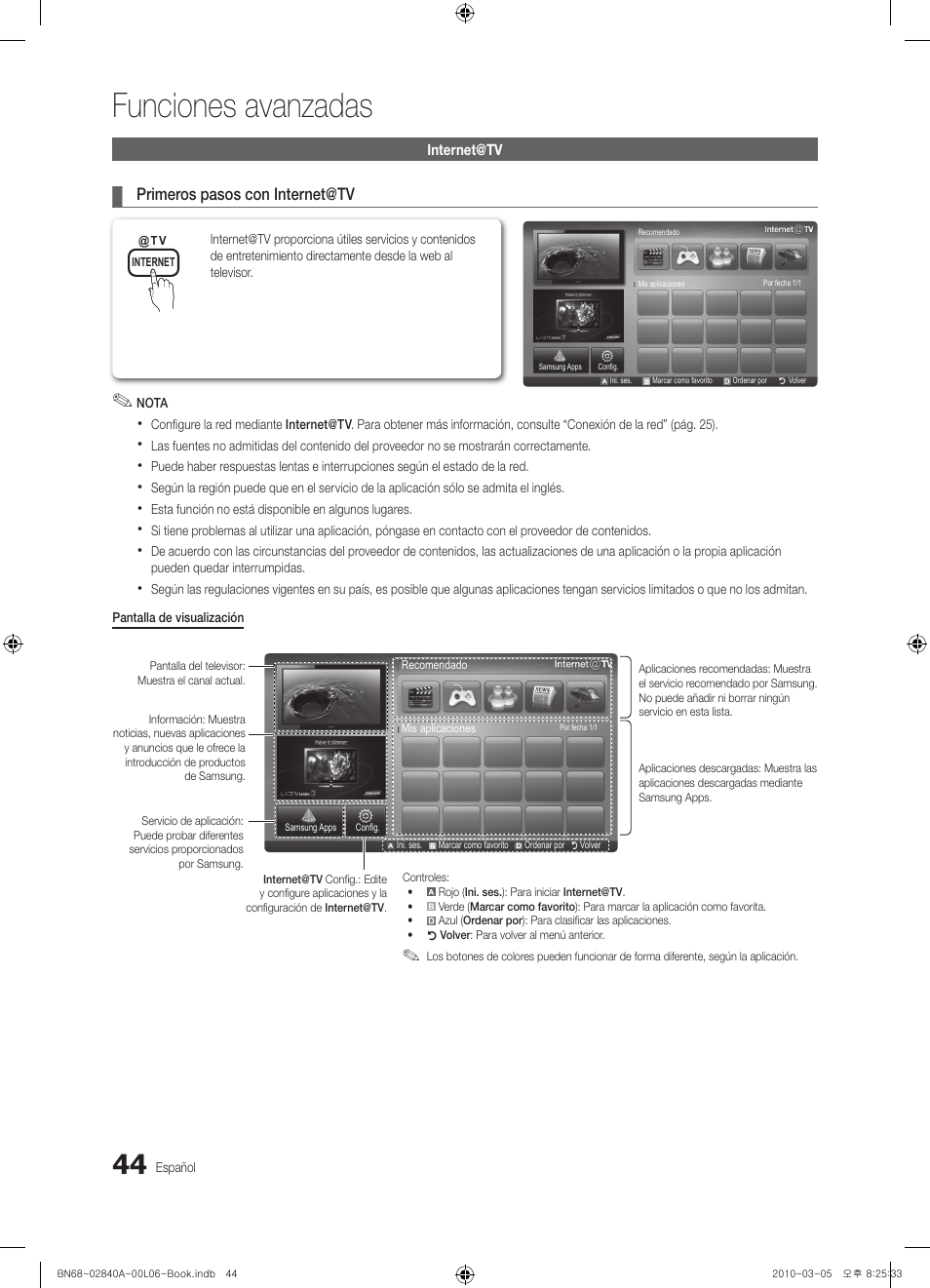 Funciones avanzadas | Samsung UE40C6600UW User Manual | Page 164 / 362