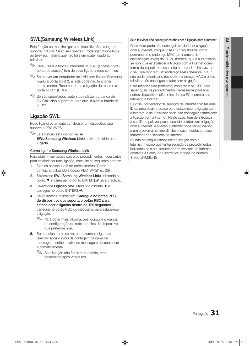 Samsung UE40C6600UW User Manual | Page 211 / 362