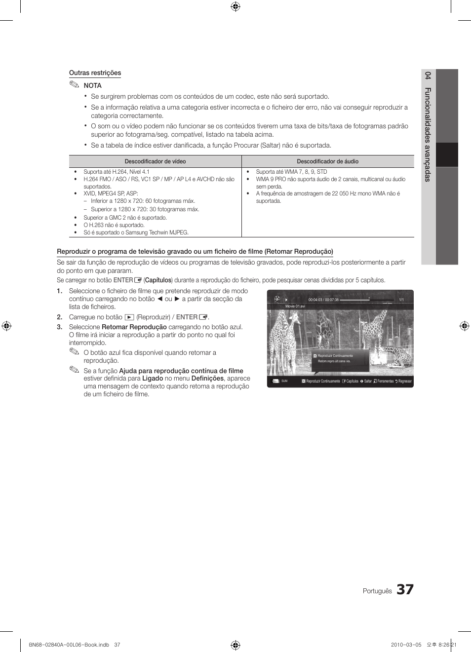 Samsung UE40C6600UW User Manual | Page 217 / 362