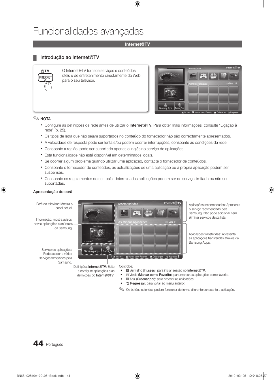 Funcionalidades avançadas | Samsung UE40C6600UW User Manual | Page 224 / 362