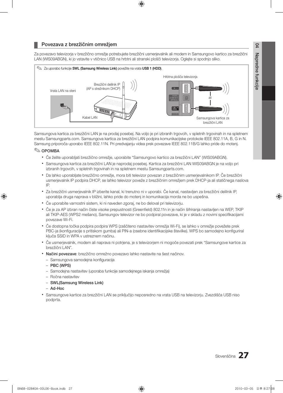 Samsung UE40C6600UW User Manual | Page 267 / 362