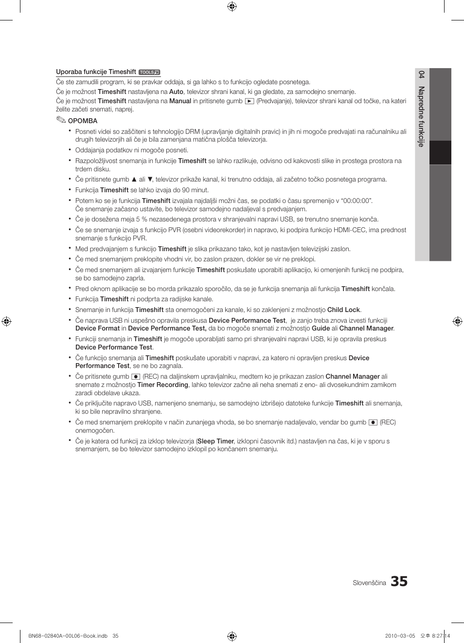 Samsung UE40C6600UW User Manual | Page 275 / 362