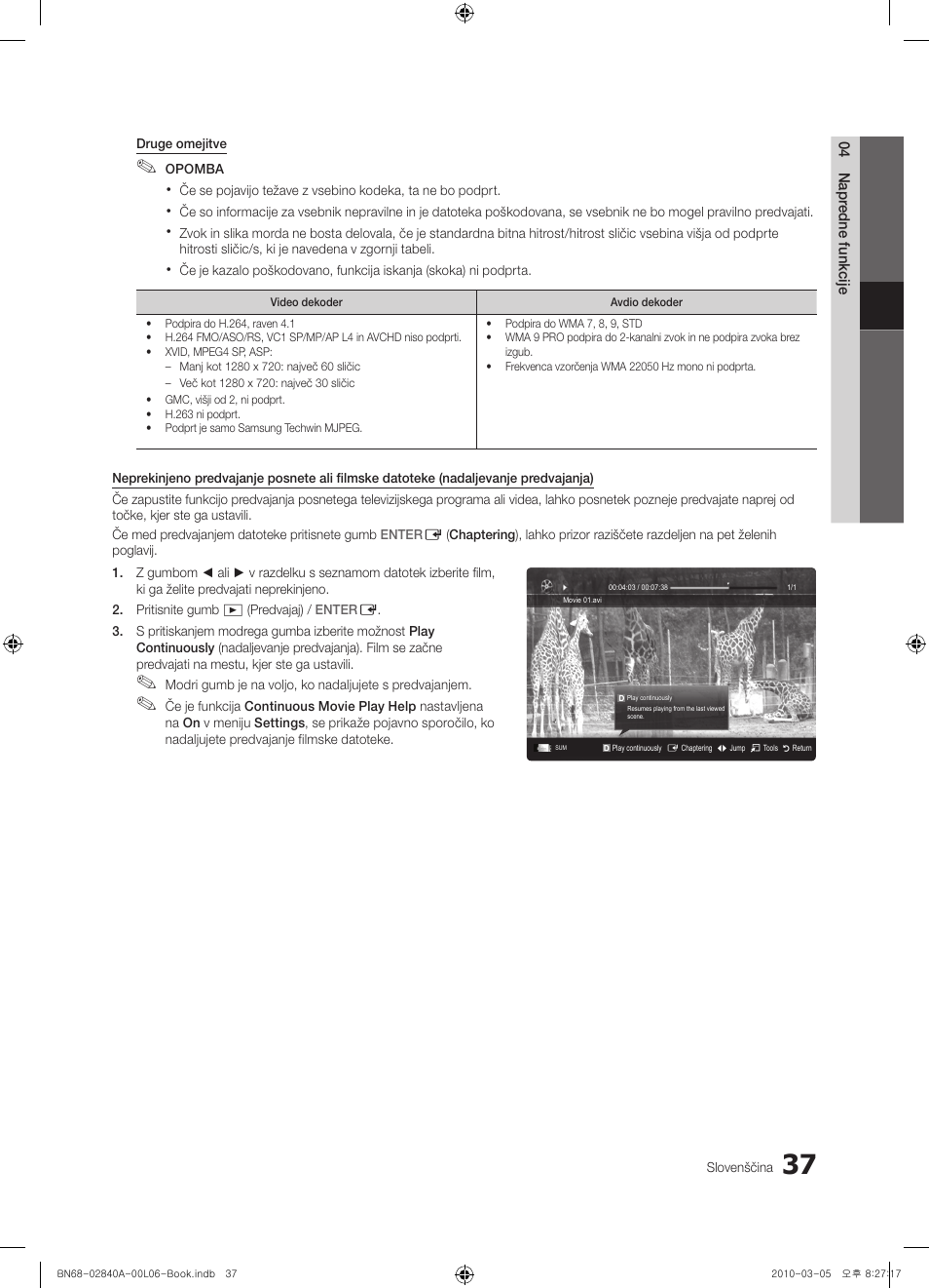 Samsung UE40C6600UW User Manual | Page 277 / 362