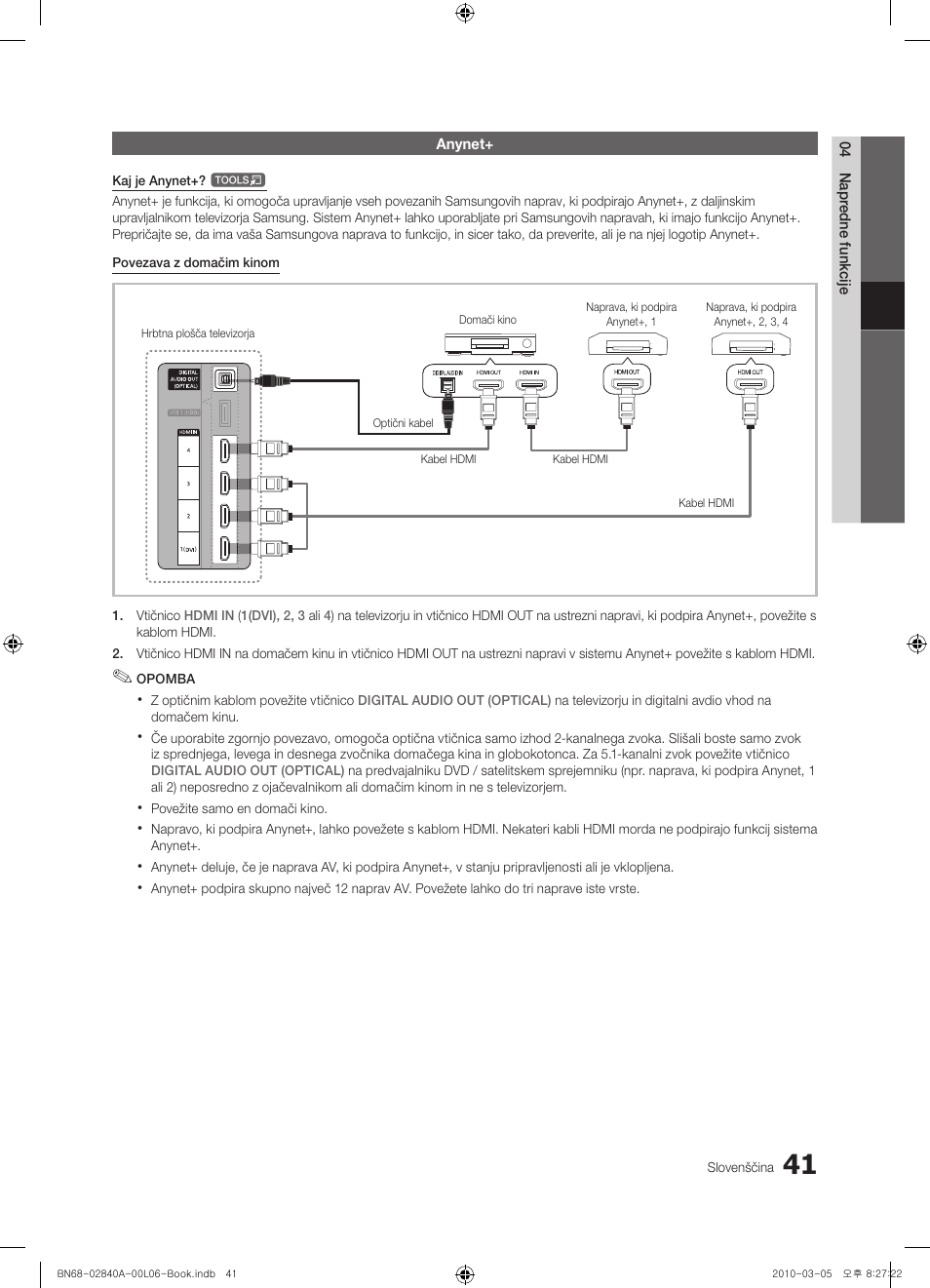 Samsung UE40C6600UW User Manual | Page 281 / 362