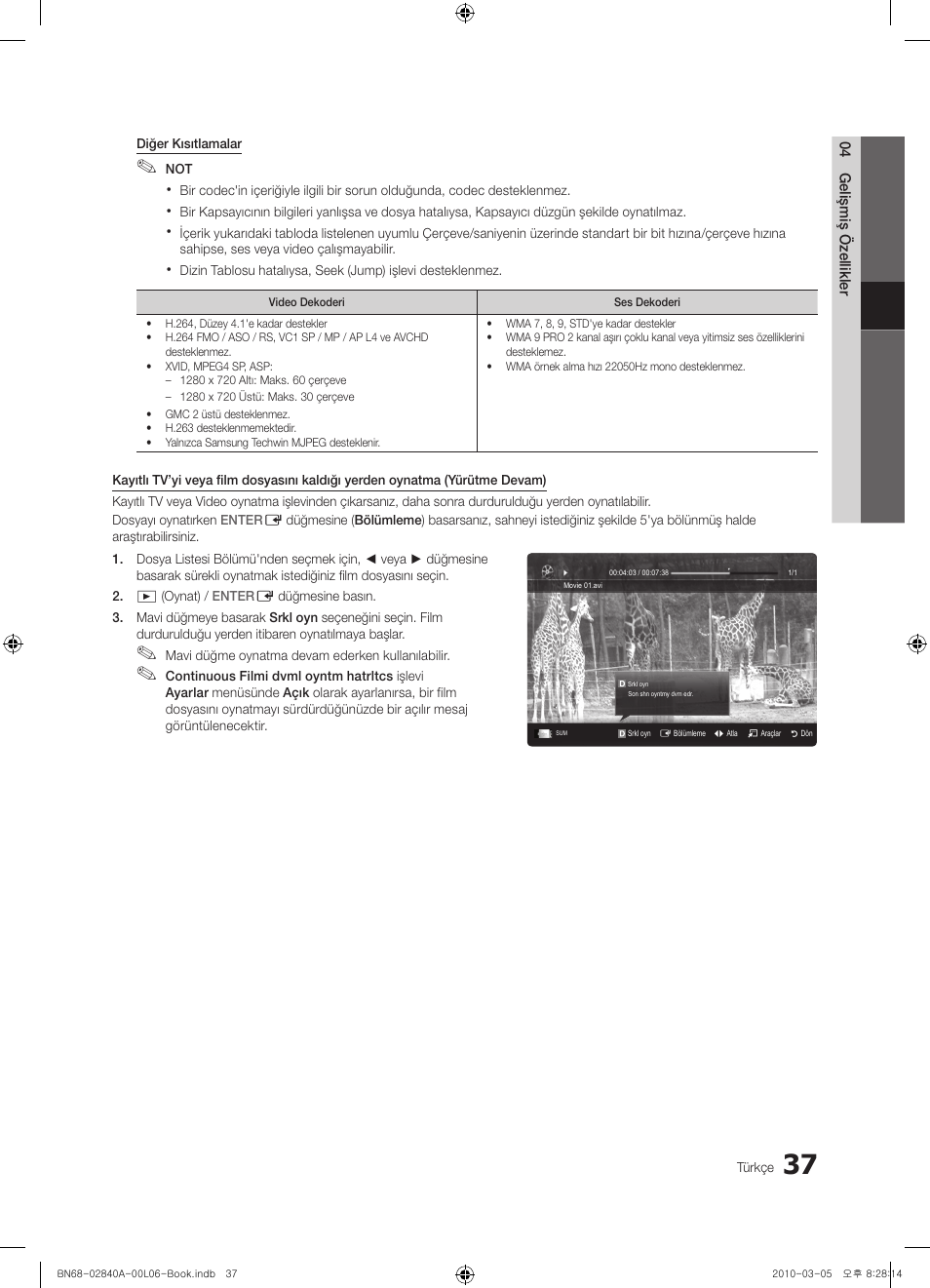 Samsung UE40C6600UW User Manual | Page 337 / 362