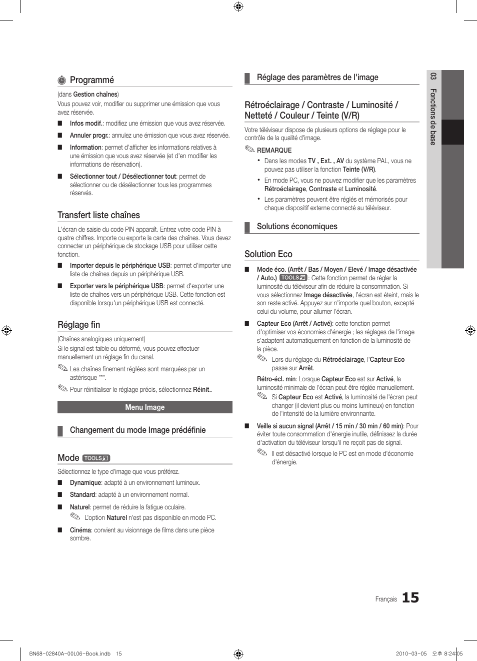 Samsung UE40C6600UW User Manual | Page 75 / 362