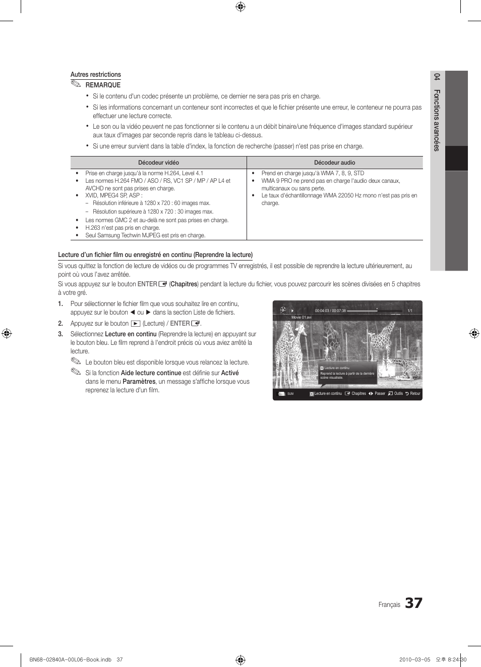 Samsung UE40C6600UW User Manual | Page 97 / 362