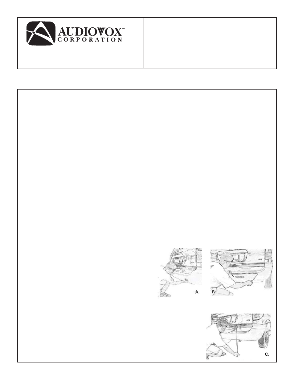 Audiovox AS-RS User Manual | 8 pages