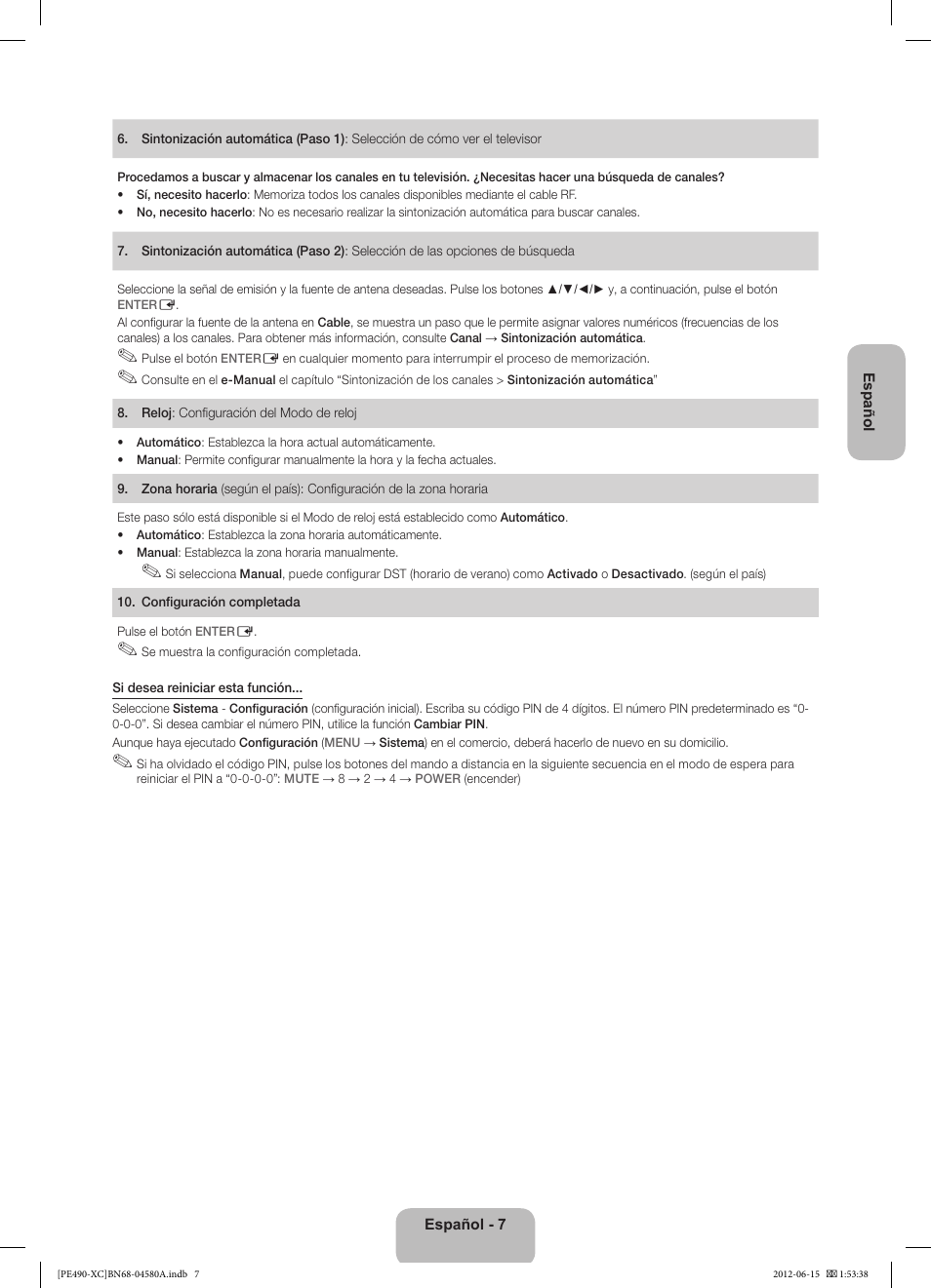 Samsung PS51E490B1W User Manual | Page 35 / 57