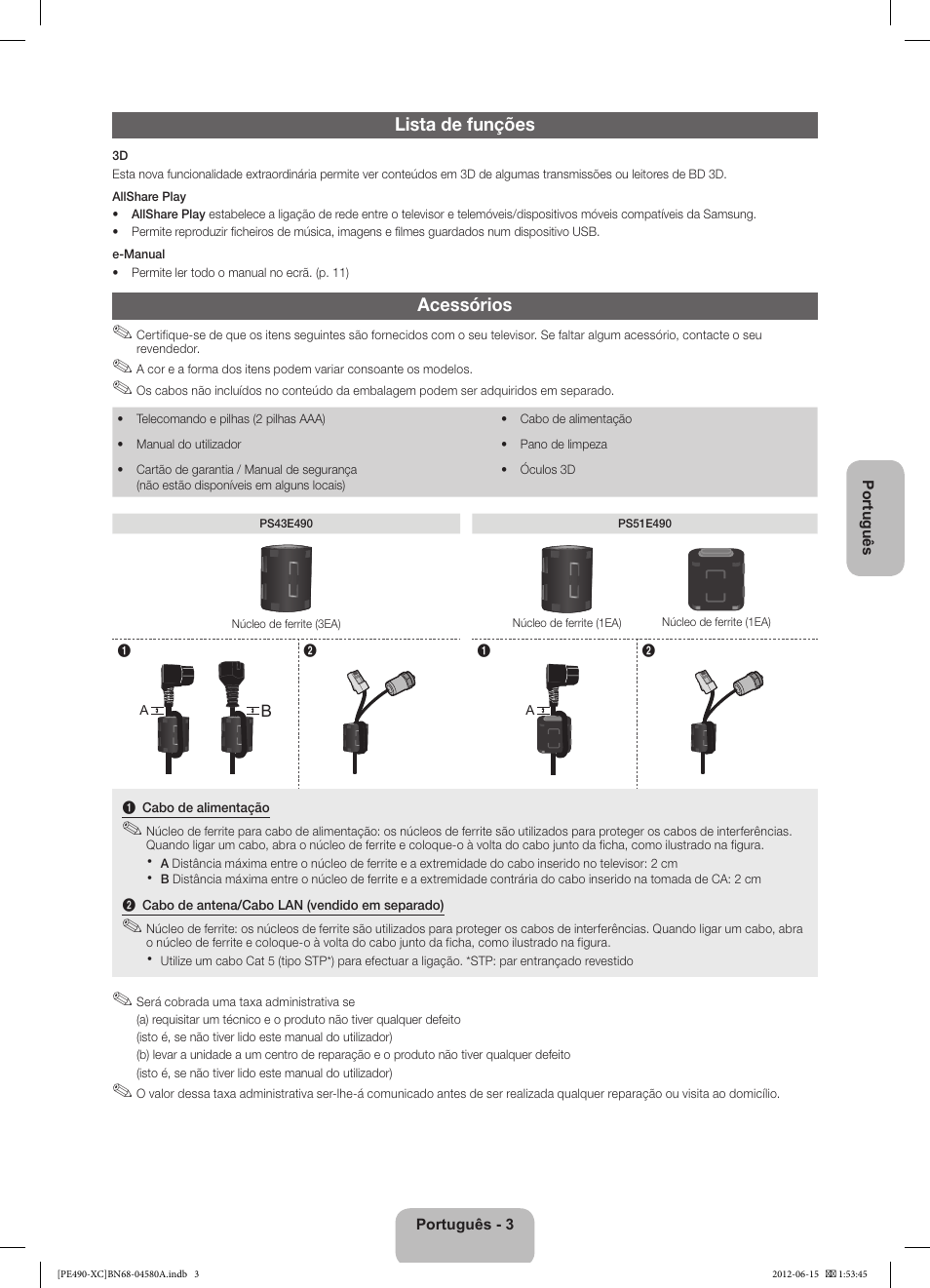 Samsung PS51E490B1W User Manual | Page 45 / 57