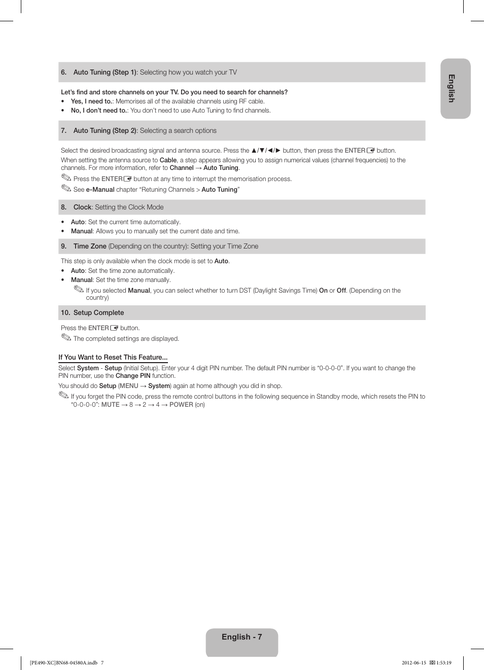 Samsung PS51E490B1W User Manual | Page 7 / 57