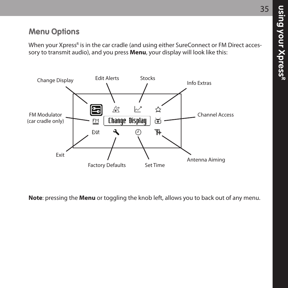 Audiovox XPRESS XMCK-20P User Manual | Page 35 / 62