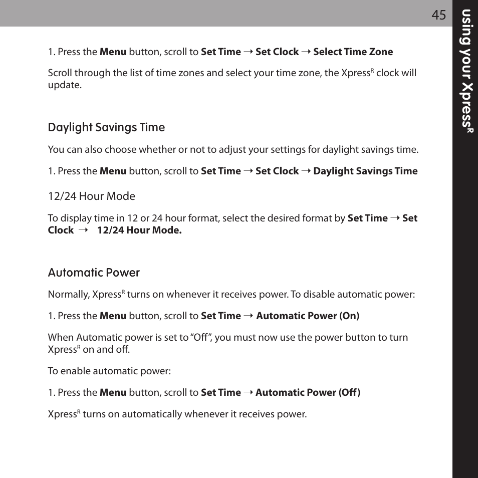 Audiovox XPRESS XMCK-20P User Manual | Page 45 / 62