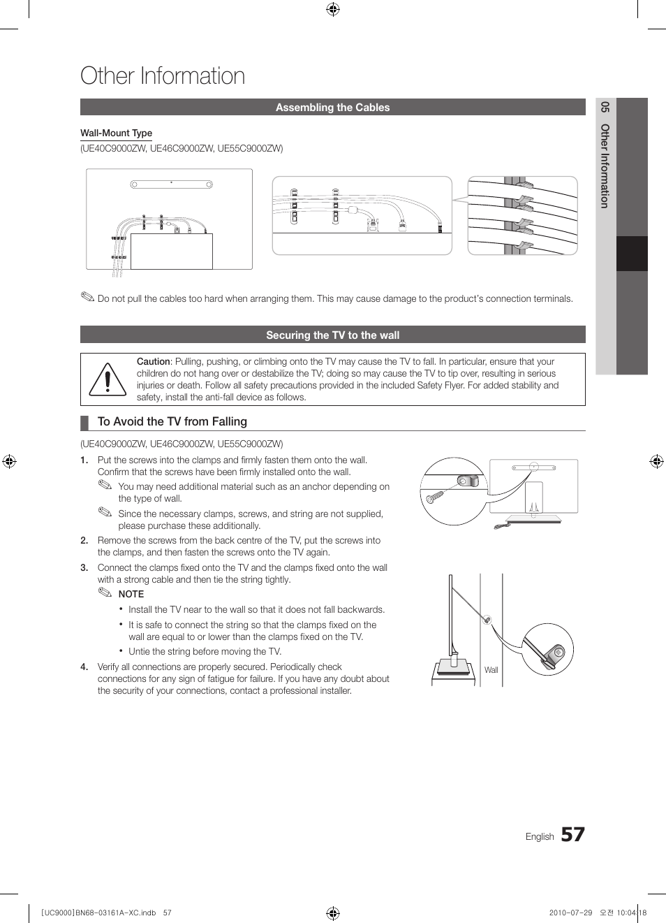 Other information | Samsung UE46C9000ZW User Manual | Page 57 / 386