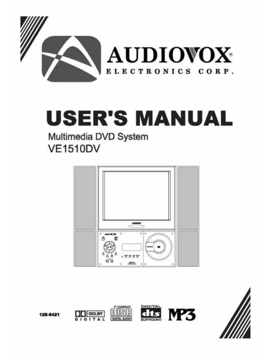Audiovox VE 1510DV User Manual | 60 pages