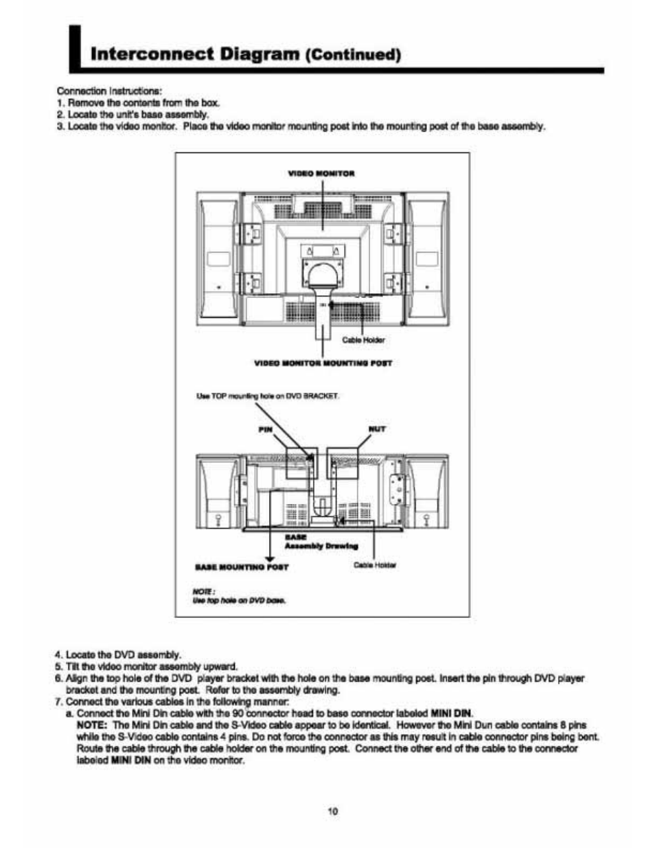 Interconnect diagram (continued) | Audiovox VE 1510DV User Manual | Page 11 / 60