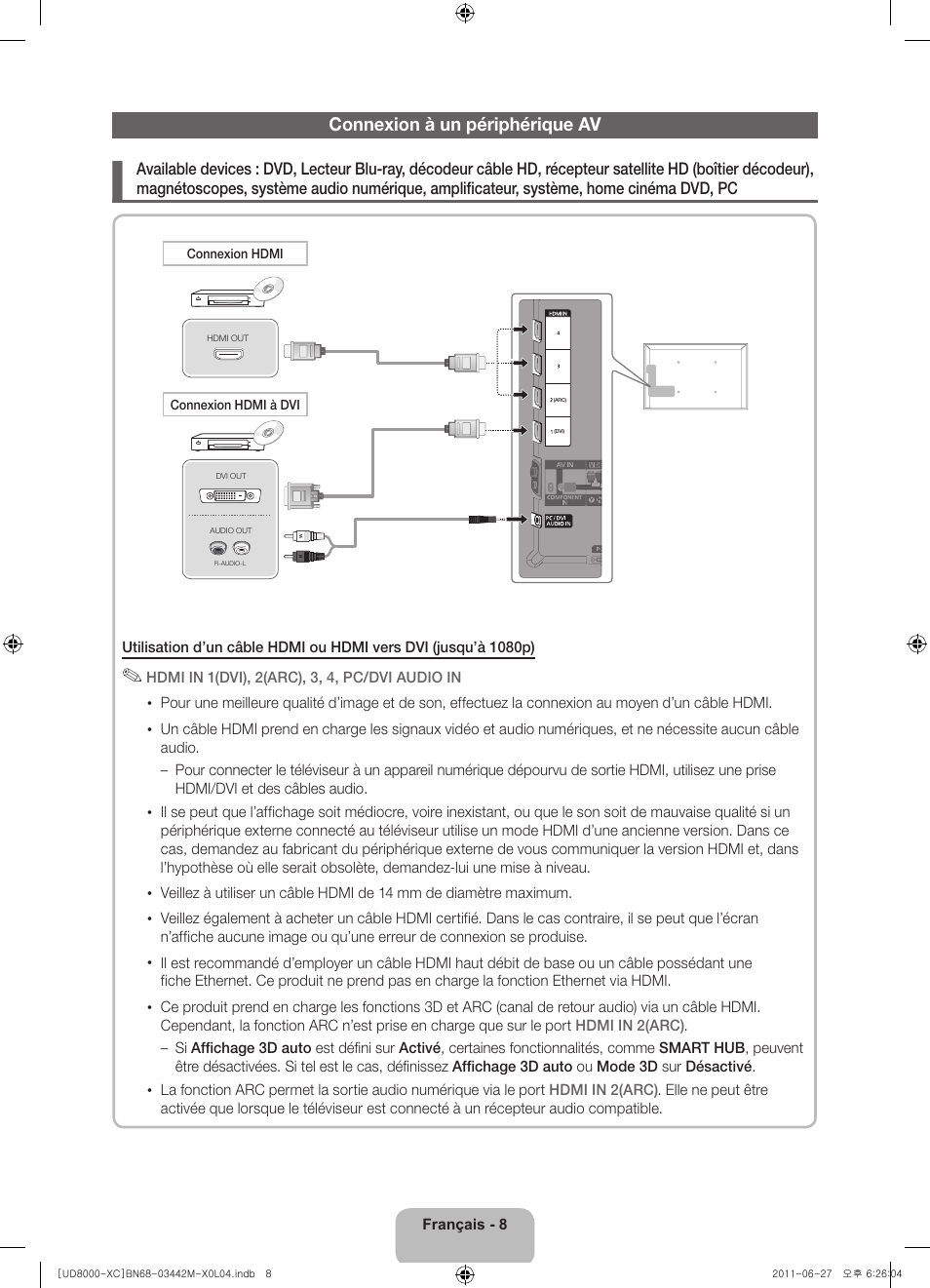 Samsung UE55D8000YS User Manual | Page 28 / 82