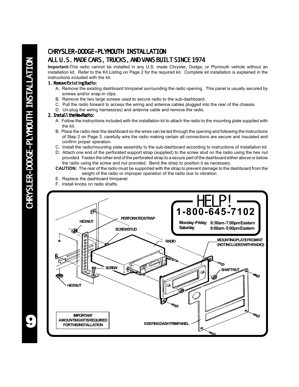 Help | Audiovox 990 User Manual | Page 10 / 20