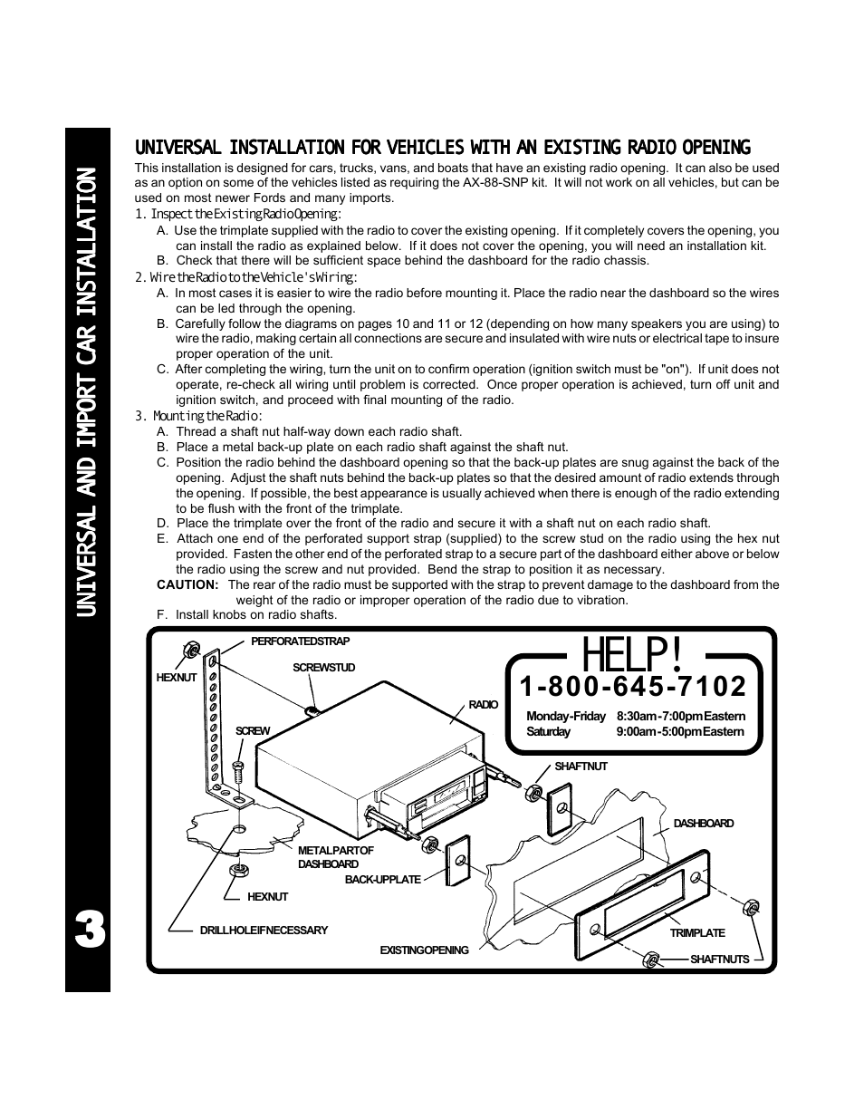Help | Audiovox 990 User Manual | Page 4 / 20