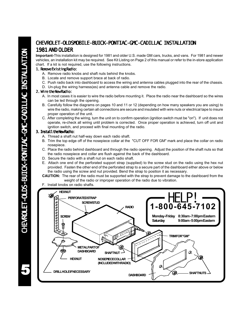 Help | Audiovox 990 User Manual | Page 6 / 20