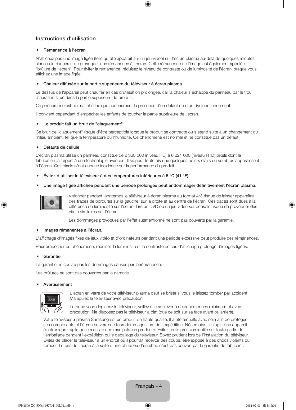 Instructions d'utilisation | Samsung PE51H4500AW User Manual | Page 26 / 89