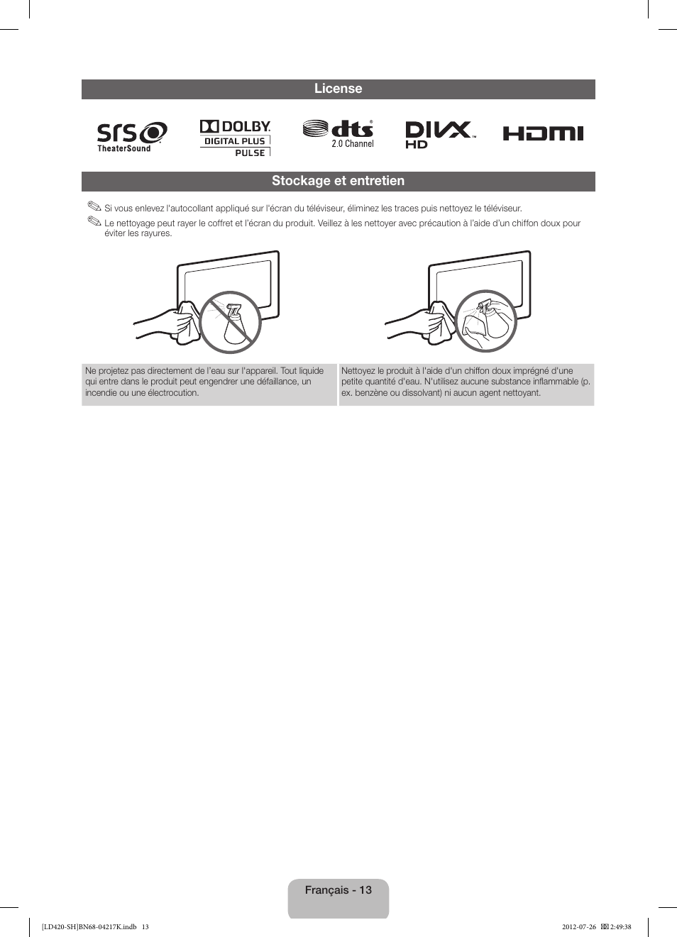 Samsung LA32E420E2W User Manual | Page 25 / 49