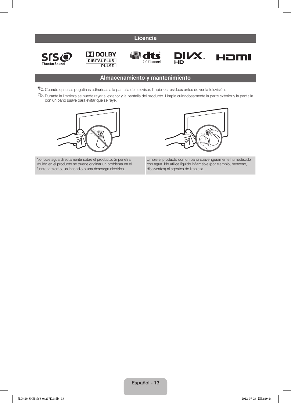 Samsung LA32E420E2W User Manual | Page 37 / 49
