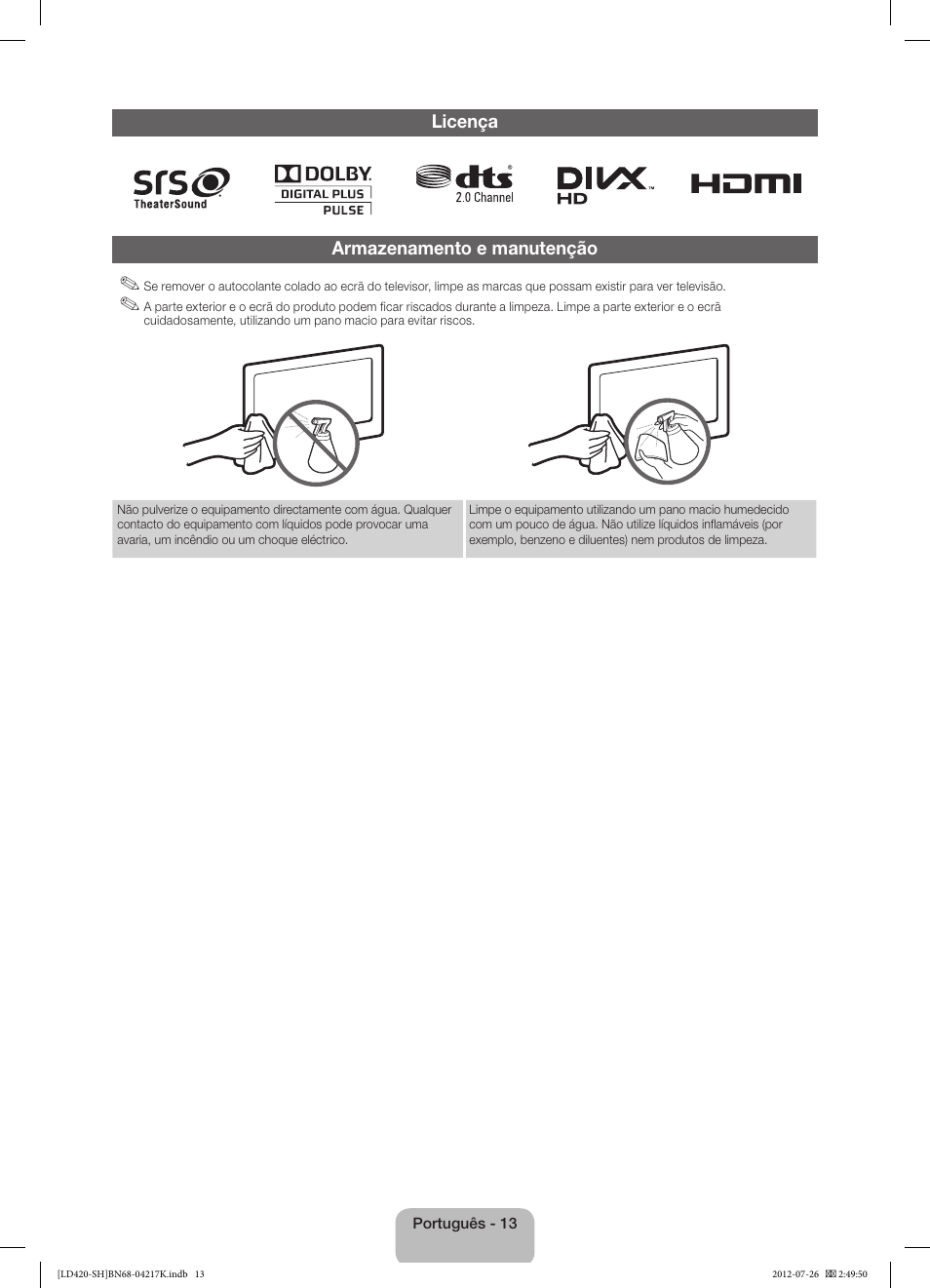Samsung LA32E420E2W User Manual | Page 49 / 49
