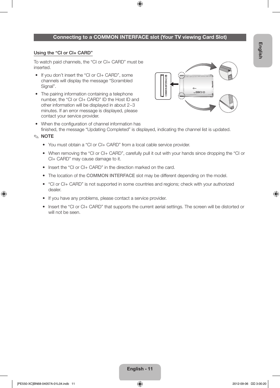 Samsung PS60E550D1W User Manual | Page 11 / 88