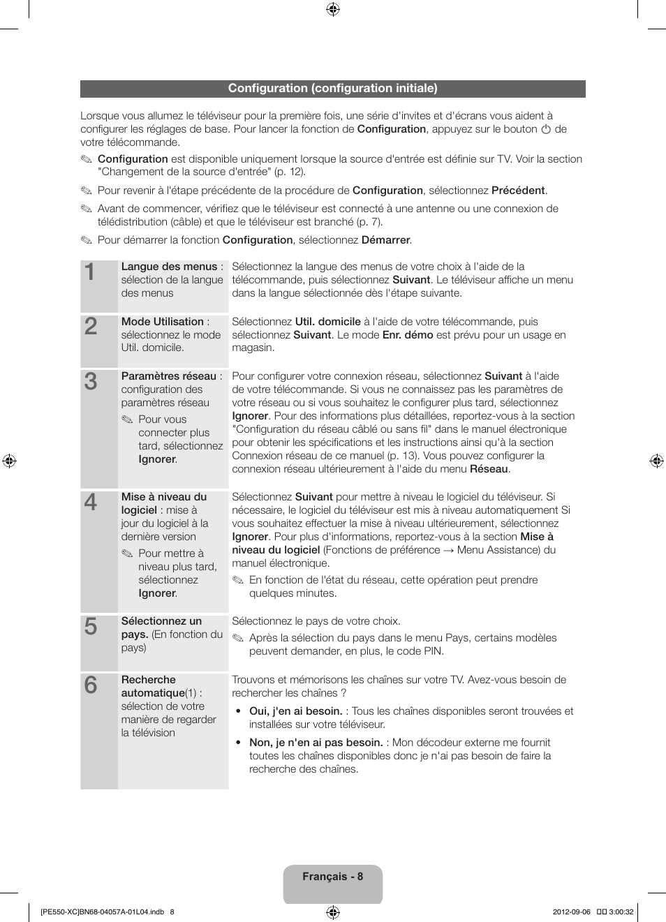 Samsung PS60E550D1W User Manual | Page 30 / 88