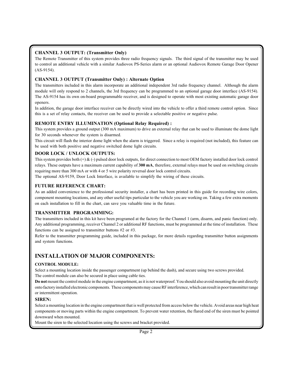 Audiovox PS-230i User Manual | Page 3 / 24