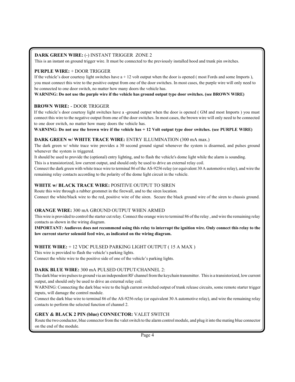 Audiovox PS-230i User Manual | Page 5 / 24