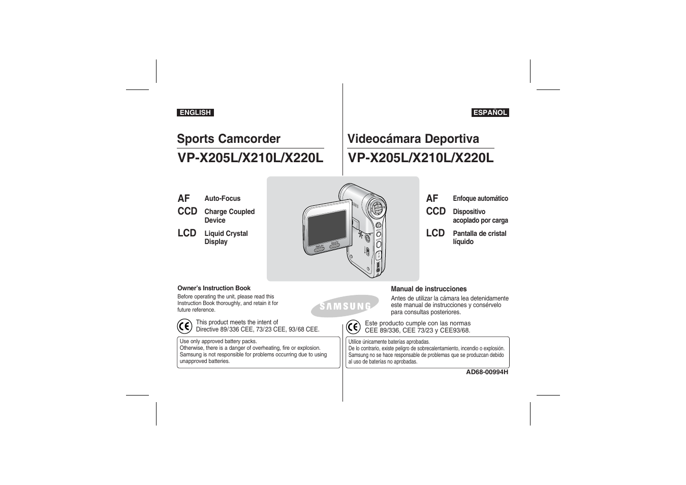 Samsung VP-X210L User Manual | 145 pages