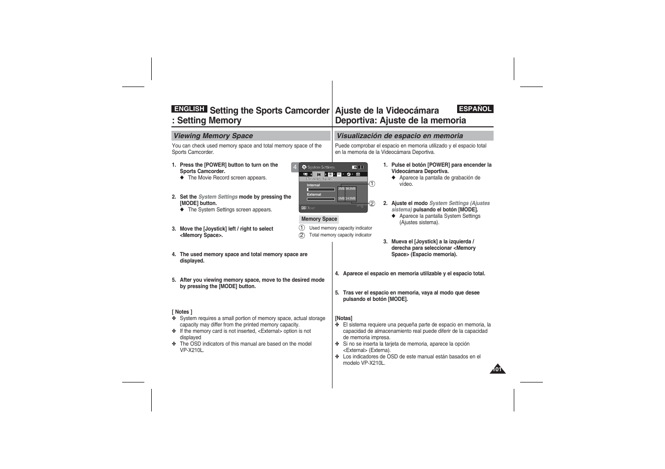 Samsung VP-X210L User Manual | Page 101 / 145