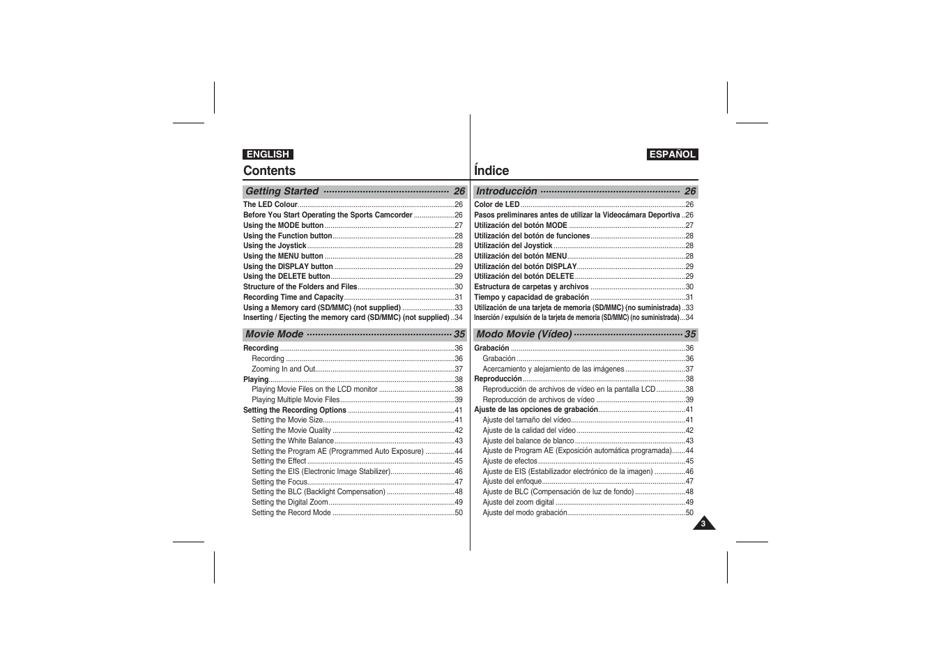 Samsung VP-X210L User Manual | Page 3 / 145