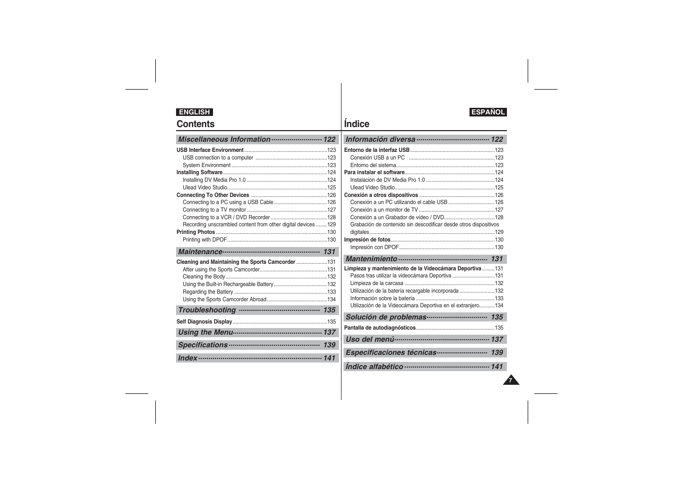 Samsung VP-X210L User Manual | Page 7 / 145