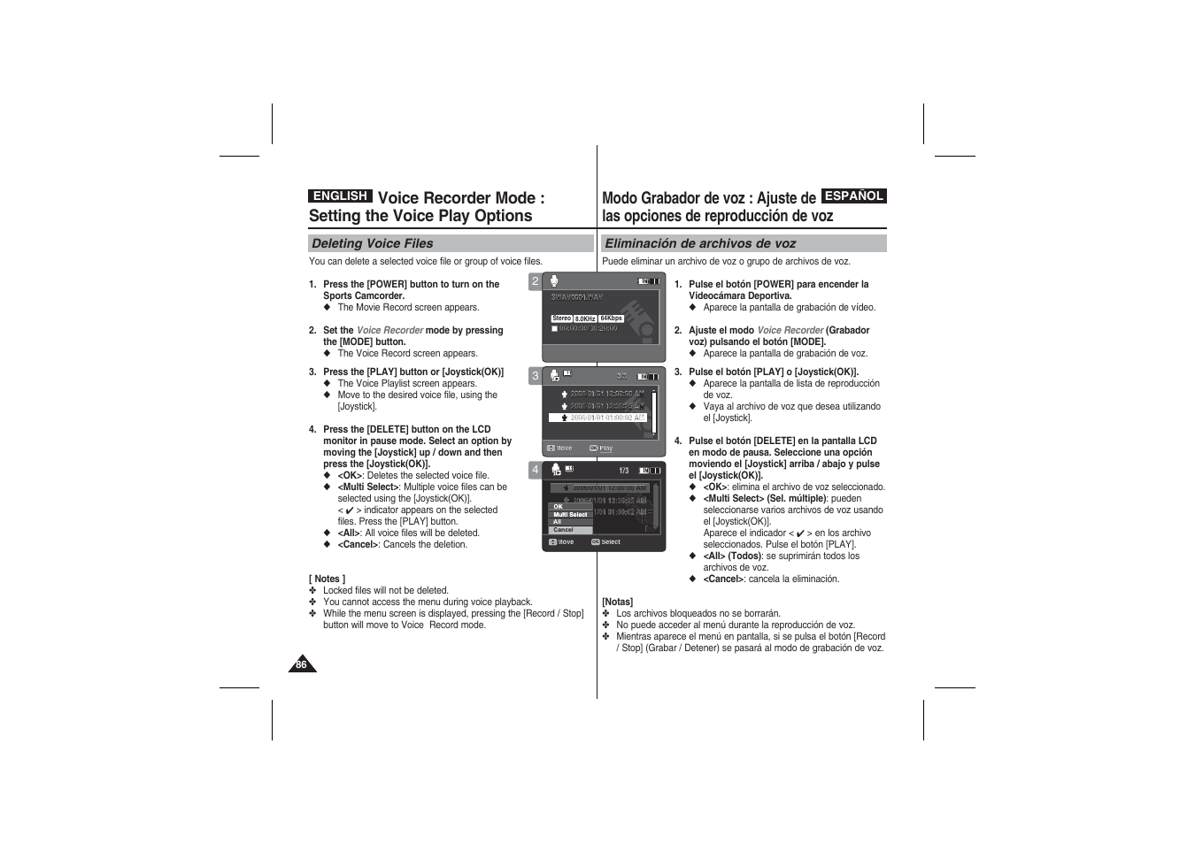 Samsung VP-X210L User Manual | Page 86 / 145