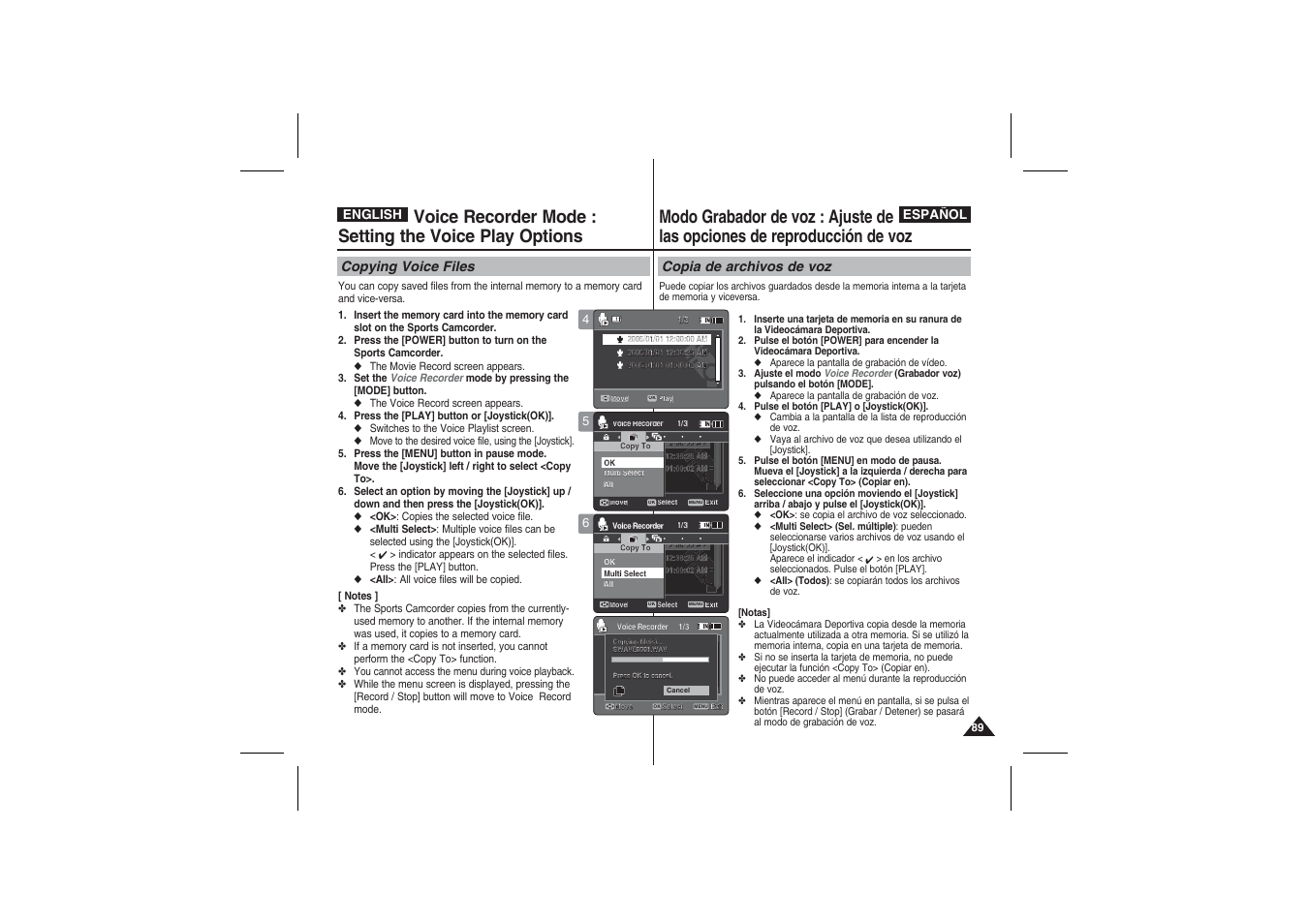 Samsung VP-X210L User Manual | Page 89 / 145