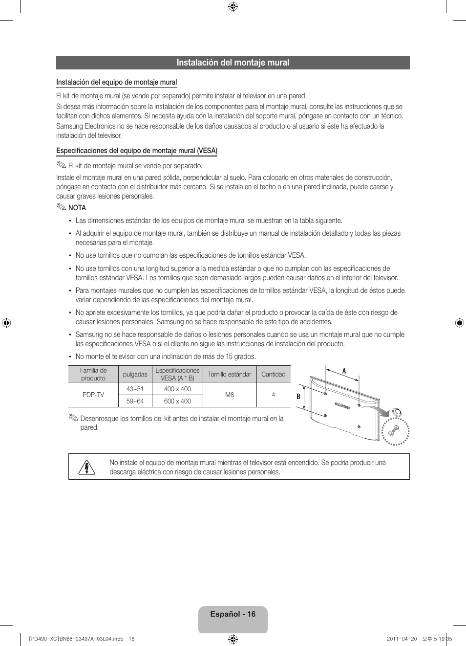 Samsung PS51D490A1W User Manual | Page 52 / 74