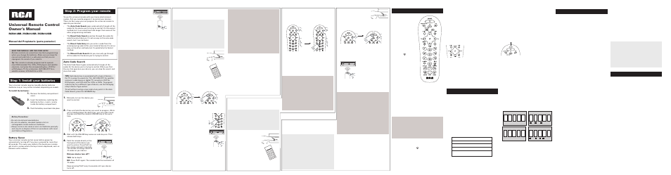 Audiovox RCR412SR User Manual | 6 pages