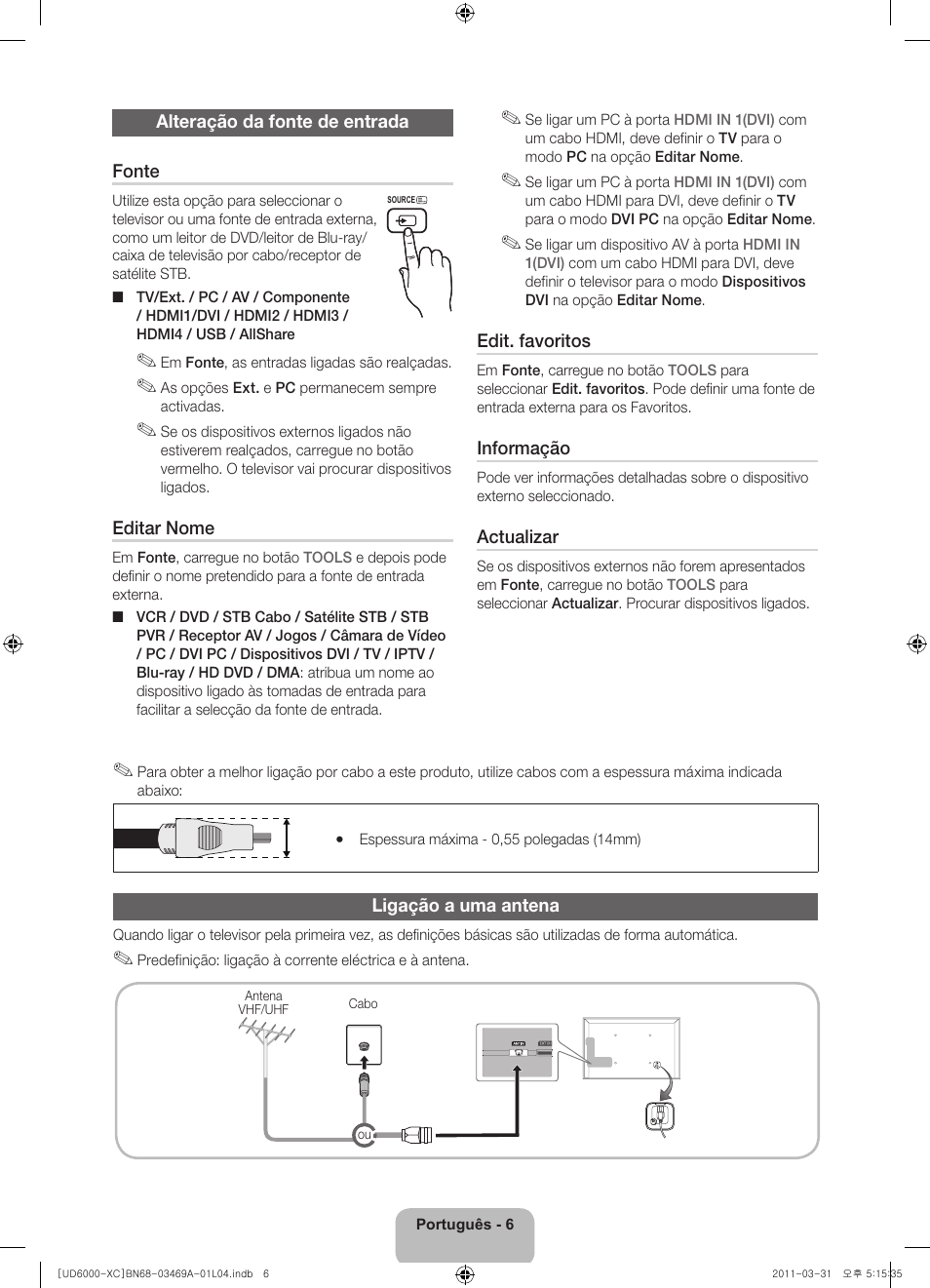 Samsung UE37D6000TW User Manual | Page 70 / 86