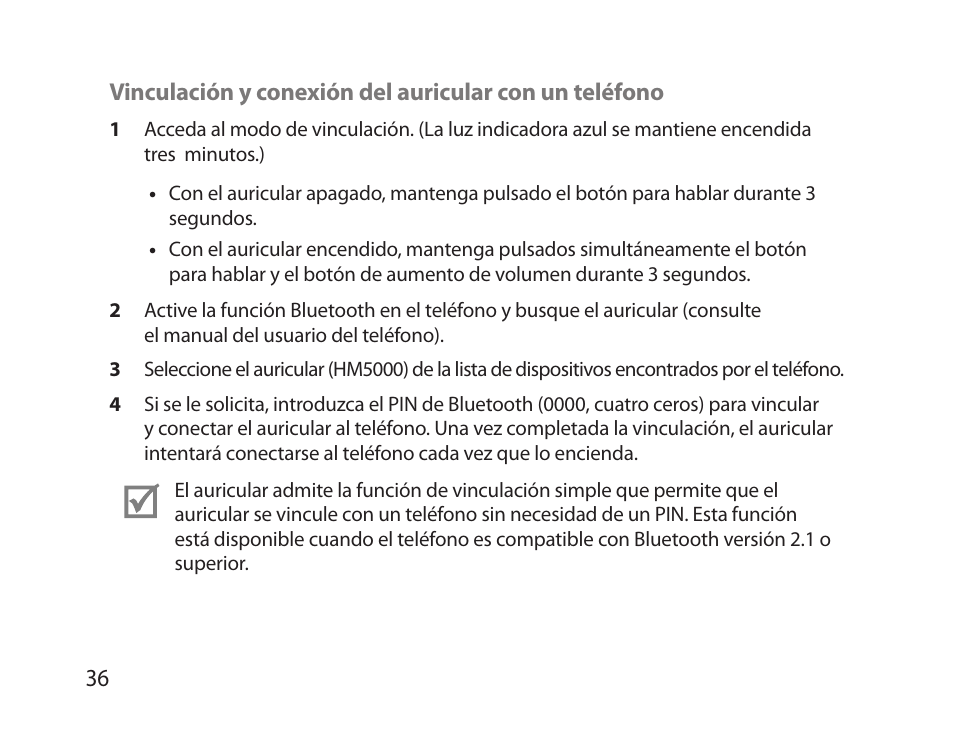 Samsung HM5000 User Manual | Page 38 / 77