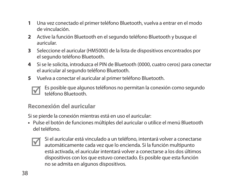 Samsung HM5000 User Manual | Page 40 / 77