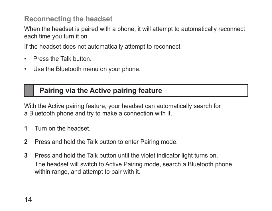 Pairing via the active pairing feature | Samsung BHM3200 User Manual | Page 16 / 80